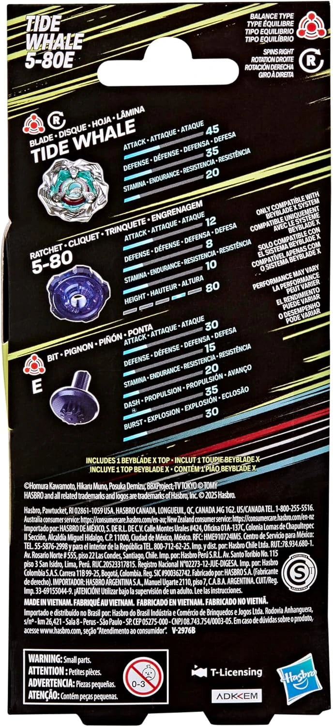 Beyblade X Hasbro Tide Whale 5-80E