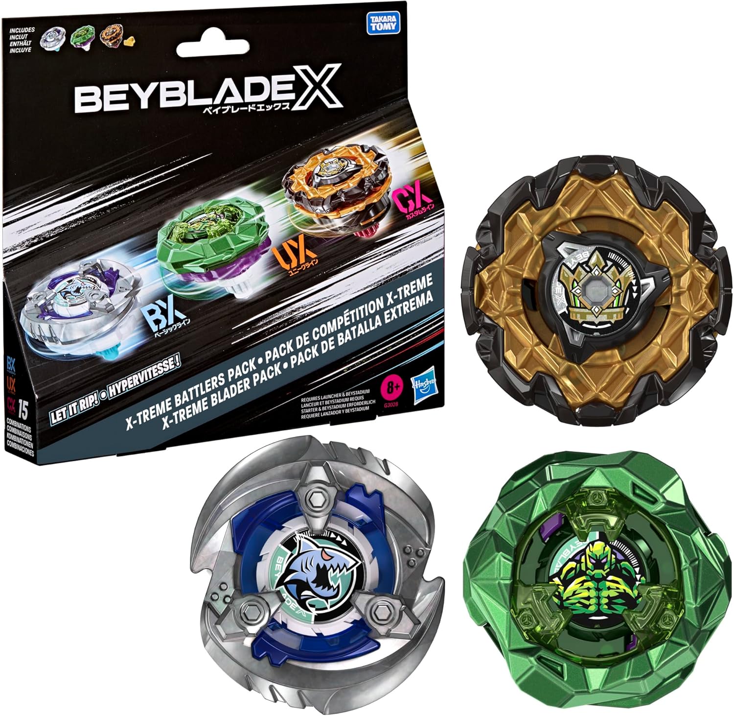 Beyblade X Hasbro Emperor Might Deck Set X-Treme Battlers Pack