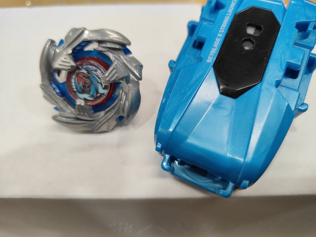 Beyblade X Cobalt Dragoon 5-60 Elevate with left spin string launcher [ENTIRE BEY] [Slightly used]