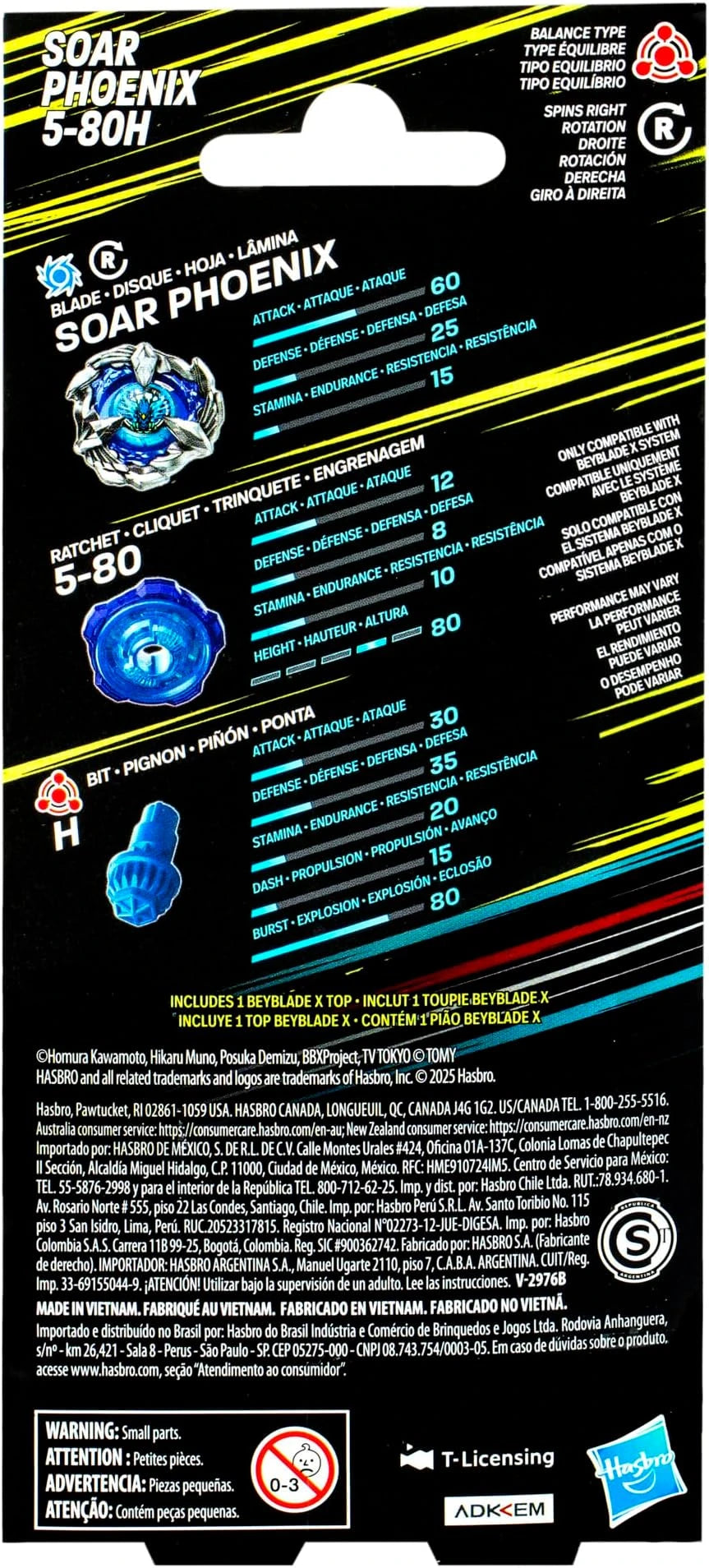 Hasbro Beyblade X Soar Phoenix 5-80H